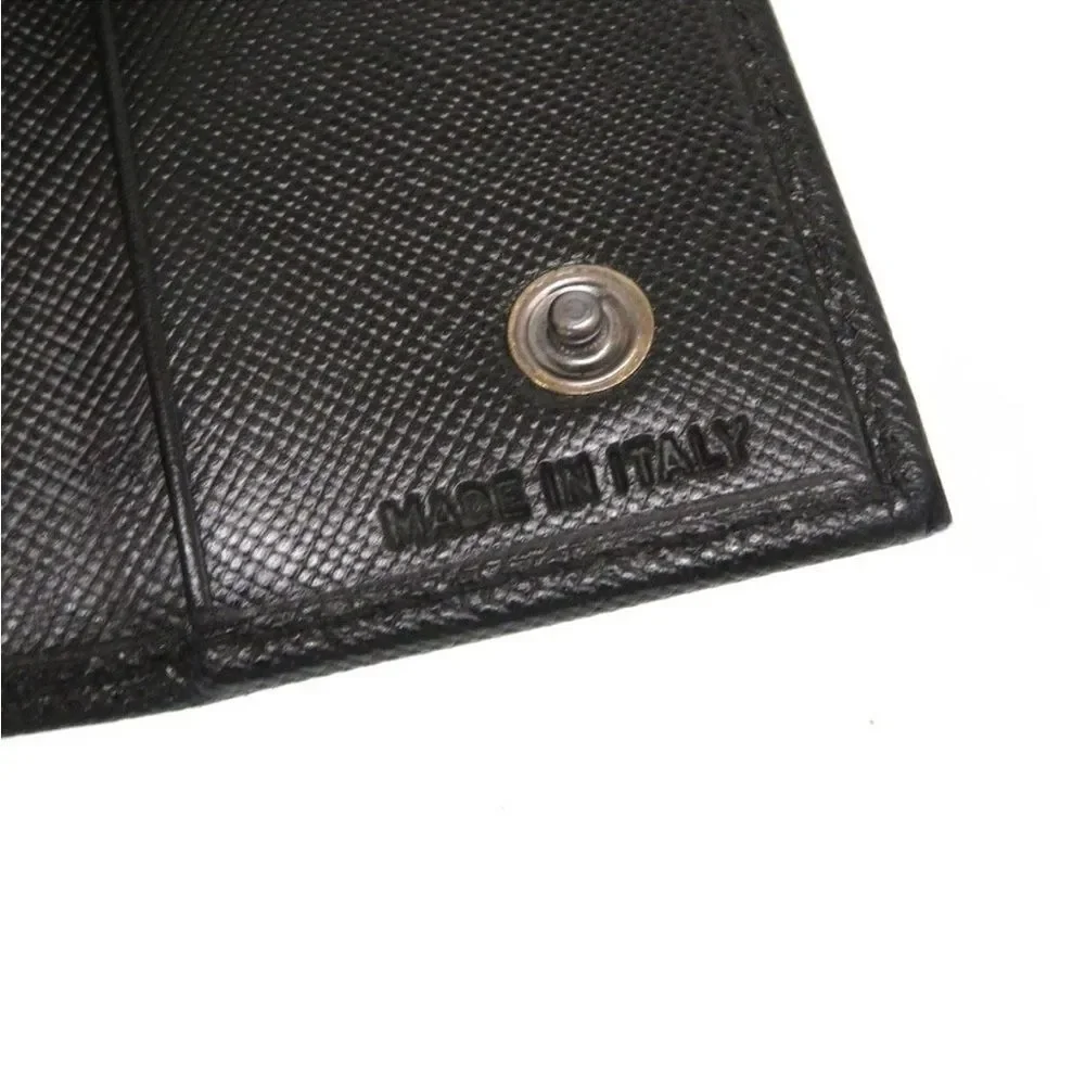 Prada Black Saffiano Leather Key Case Holder